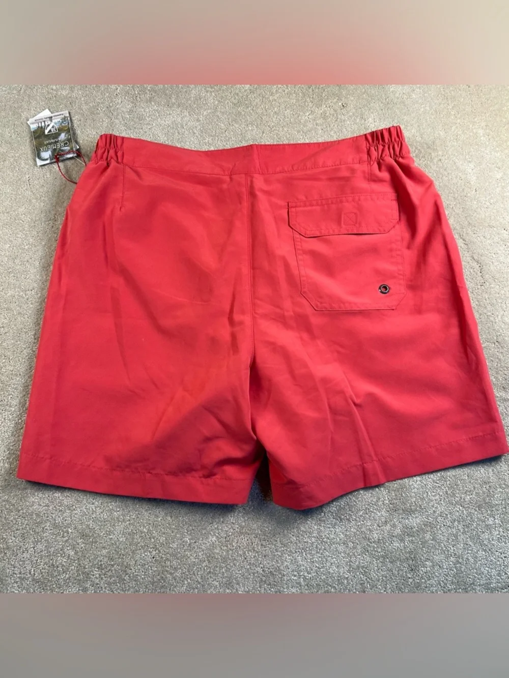 Cremieux Swim Trunks Caret Red NWT Men's Medium‎ Beach Swimwear Vacation Pool
